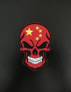 Parche decorativo para ropa Ventdepot Skull Flag04 aplicación bordado