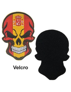 Parche decorativo para ropa Ventdepot Skull Flag01 aplicación bordado
