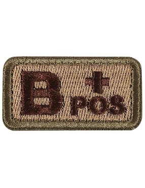 Imagen de producto Parche decorativo para ropa Ventdepot Tipo de sangre B+ aplicación bordado