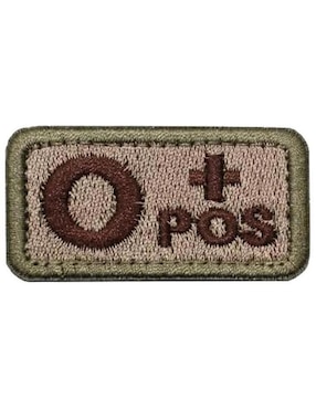 Imagen de producto Parche decorativo para ropa Ventdepot Tipo de sangre O+ aplicación bordado