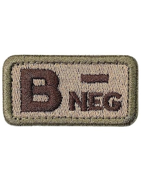 Imagen de producto Parche decorativo para ropa Ventdepot Tipo de sangre B- aplicación bordado