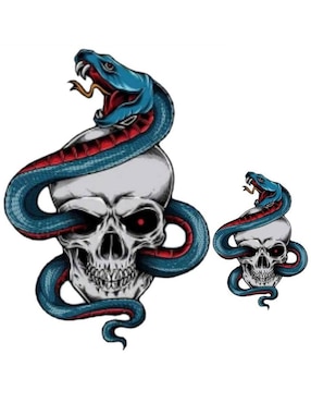 Imagen de producto Parche decorativo para ropa Ventdepot Skull Snake03