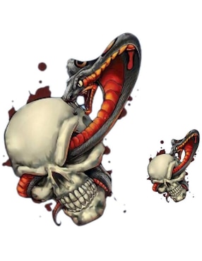 Imagen de producto Set de parches decorativos para ropa Ventdepot Skull Snake02