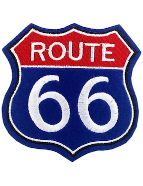 Parche decorativo para ropa Ventdepot Route 66 aplicación bordado