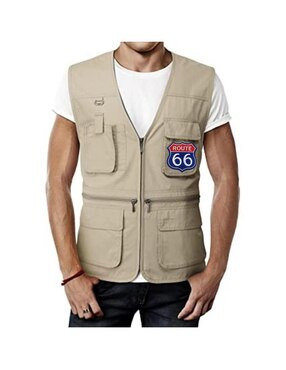 Parche decorativo para ropa Ventdepot Route 66 aplicación bordado