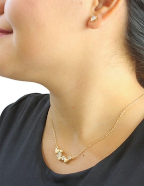 Aretes y collar de corazón Nuvi fantasía