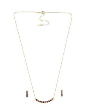 Aretes y collar Nuvi fantasía