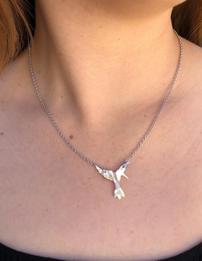 Collar de colibrí Mirlo Blanco