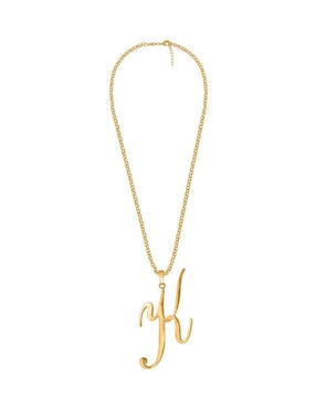 Collar con dije de letra k Unlimited By Ob 18 K