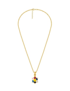 Collar con dije de tortuga Unlimited By Ob 18 K