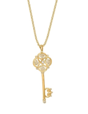 Collar con dije de llave Unlimited By Ob 18 K