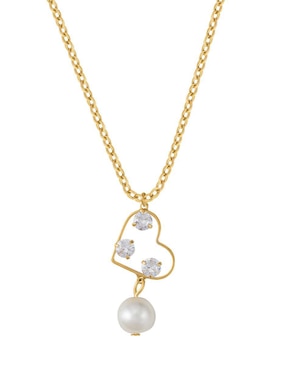 Collar con dije de corazón Unlimited By Ob 18 K
