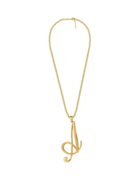 Collar con dije de letra a Unlimited By Ob 18 K