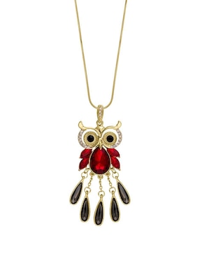 Collar con dije búho Unlimited By Ob 18 K