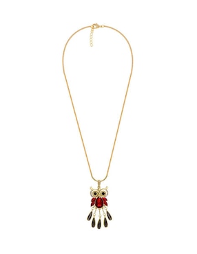 Collar con dije búho Unlimited By Ob 18 K