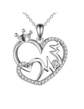 Collar de corazón Ame Jewelry de plata P 925