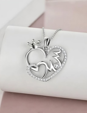 Collar de corazón Ame Jewelry de plata P 925