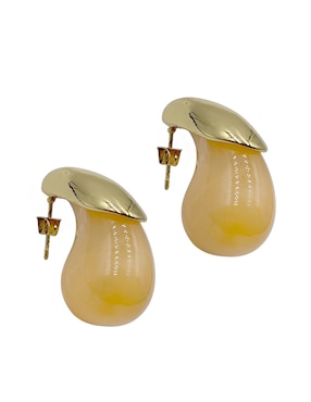 Aretes largos de gota Map con acabado liso