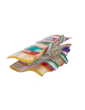 Pinzas para el cabello de acrílico Map