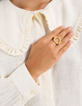 Anillo map martillado