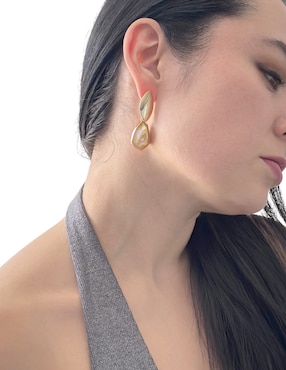 Aretes Map con acabado diamantado