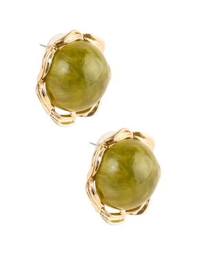 Aretes redondos Lieb con acabado brillante