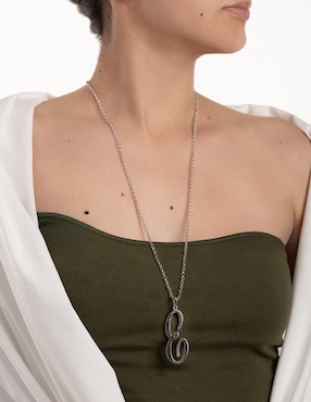 Collar con dije de letra e Unlimited By Ob