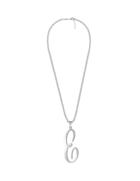 Collar con dije de letra e Unlimited By Ob