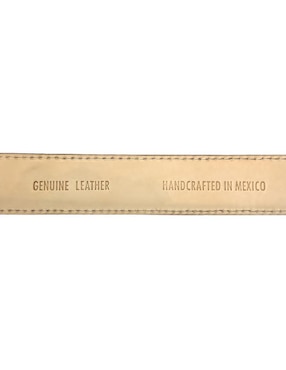 Cinturón Guadalupe Vázquez de piel para mujer