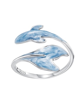Anillo de ballena Chulada Nature P 925 de plata pulido