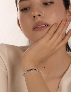 Pulsera Unlimited By Ob con acabado baño rodio