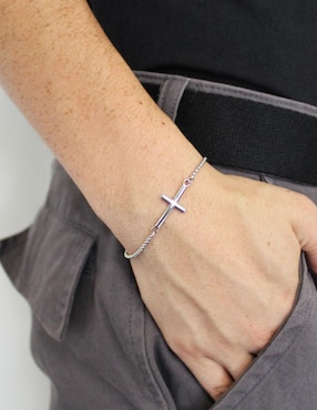 Pulsera Castellamare Católica con acabado brillante