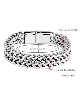 Pulsera Elego con acabado brillante