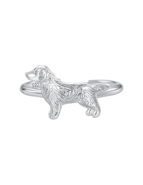 Anillo de perro Chulada Perros P 925 de plata pulido