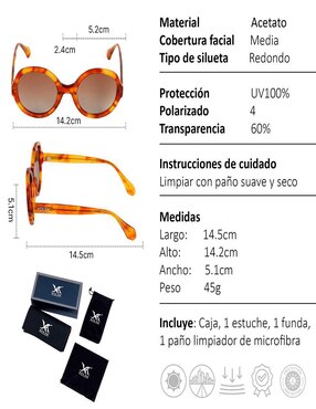 Lentes de sol Xolek Glam unisex
