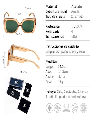 Lentes de sol Xolek Glam para mujer