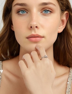 Anillo de nudo Chulada Beauty P 925 de plata pulido