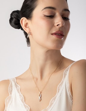 Aretes y collar de infinito Unlimited by Ob zirconia