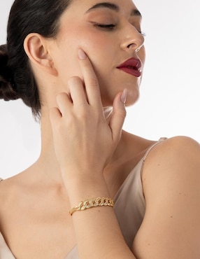 Pulsera Unlimited by Ob con acabado chapa de oro