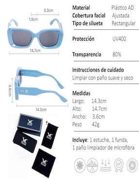 Lentes de sol Xolek Retro Xo-152-A para mujer