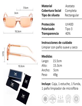 Lentes de sol Xolek Trend Xo-102-T para mujer