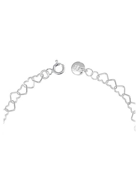 Collar de corazón Clepsidra de plata P 925