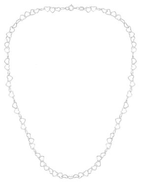 Collar de corazón Clepsidra de plata P 925