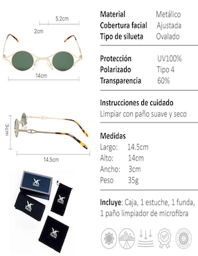 Lentes de sol Xolek Retro Xo-143-D unisex
