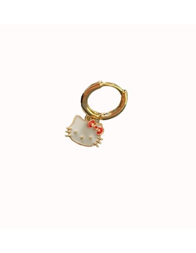 Set de aretes Hello Kitty Nira Sanrio con acabado pulido zirconia cúbica