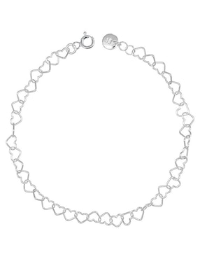 Pulsera Clepsidra de plata P 950 con acabado pulido
