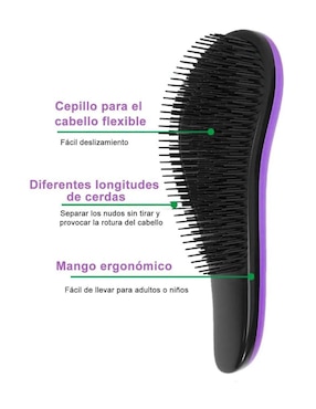 Set cepillo para cabello Güish de ABS