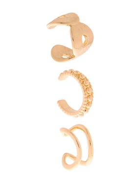 Set de aretes Map con acabado pulido
