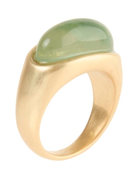 Anillo ovalado Map pulido