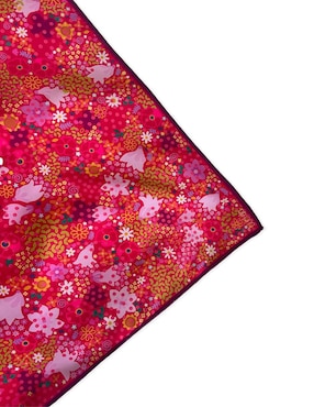 Mascada Lucida con estampado floral
